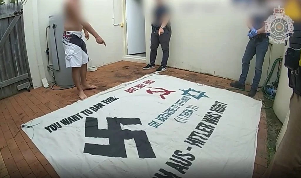 Thumbnail for Trio charged over displaying swastikas, Nazi imagery