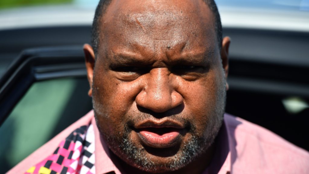 Papua New Guinea's Prime Minister James Marape says his government has been "at work" trying to free the Australian hosstages. (AAP Image/Mick Tsikas) 