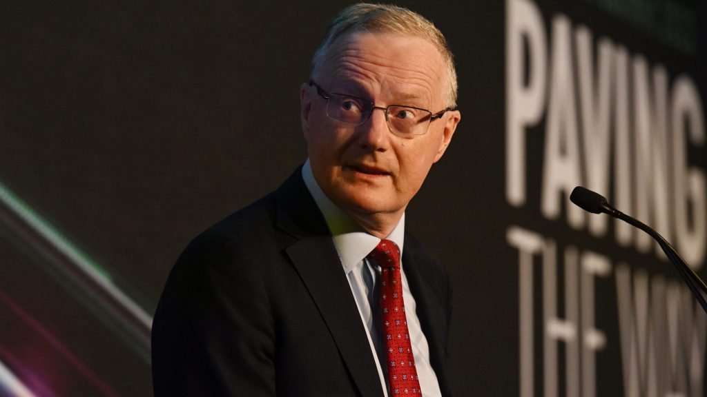 Reserve Bank of Australia Governor Philip Lowe . (AAP Image/Dean Lewins) 