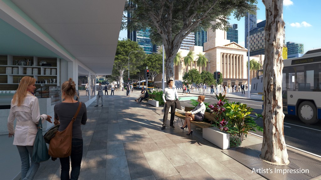 Thumbnail for Adelaide Street’s hodge-podge of bus stops and congestion to be transformed