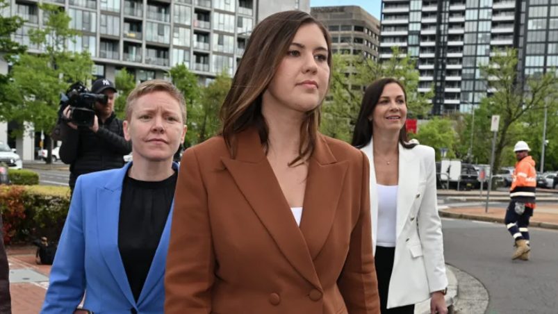 Finance Minister Katy Gallagher is set to come under heated questioning when parliament resumes on whether she had used rape allegations made by Brittany Higgins for political gain. (AAP Photo)