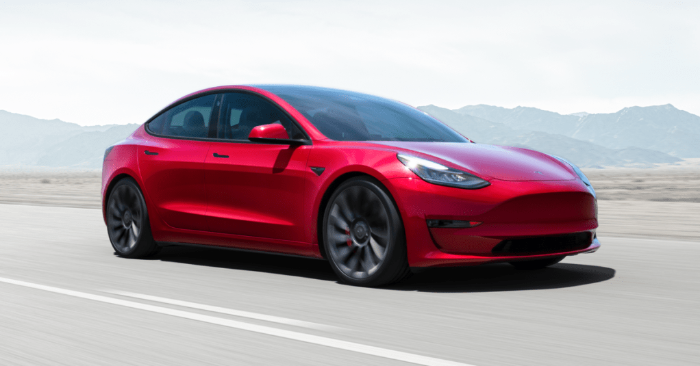 Tesla's Model 3 is one vehicle considered 'green' by ride share giant Uber. (Image: Tesla)