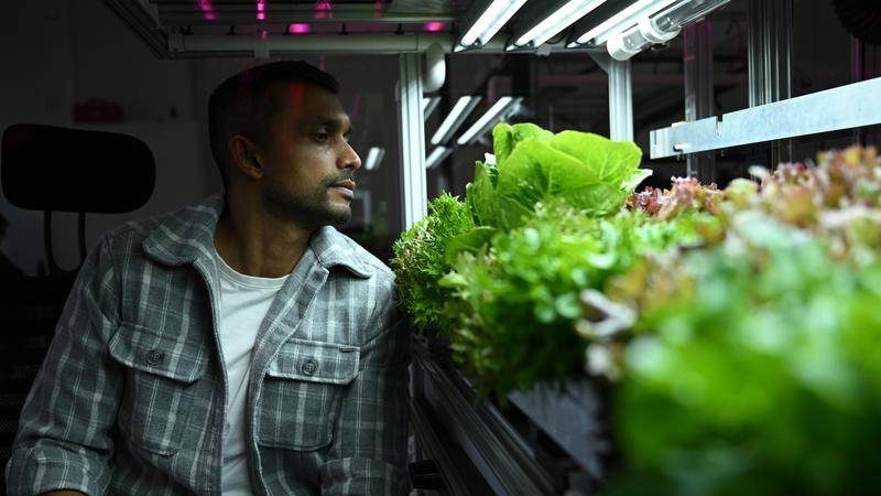 Nadun Hennayaka is examining how space technology can feed the world's growing population. (JAMES ROSS)