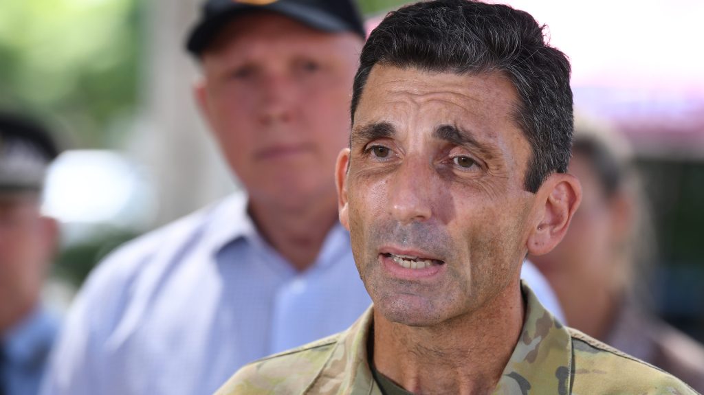 Major-General Jake Ellwood is new chief of the Queensland Reconstruction Authority.  (AAP Image/Darren England) NO ARCHIVING