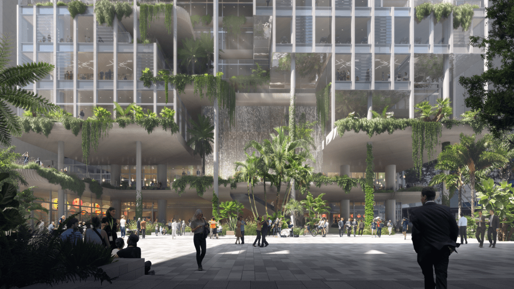Thumbnail for Shaping a green city: 40-level ‘rainforest tower’ to be Cross River Rail’s CBD entry
