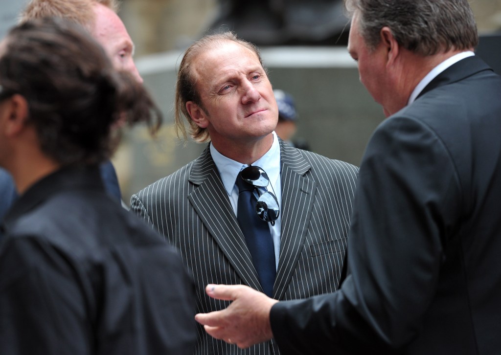 Gary Ablett senior attends the State funeral for Jim Stynes at St Paul's Cathedral in Melbourne. Ablett is suing the AFL for damages over head knocks he suffered when he was a player (AAP Image/POOL/Alex Coppel) 