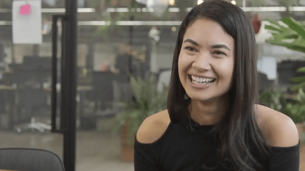 Canva founder Melanie Perkins not only created a multi-national business, but she has continued to drive its growth from $135 million to $28 billion. (Image: SBS)