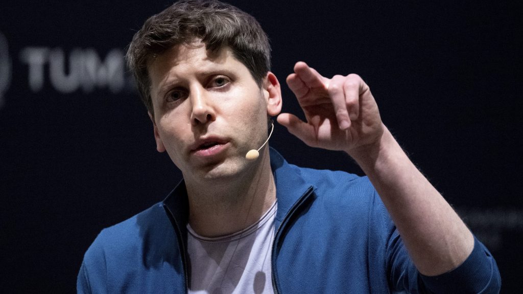 CEO of OpenAI and inventor of the AI software chatGPT Sam Altman. (Sven Hoppe/dpa via AP)