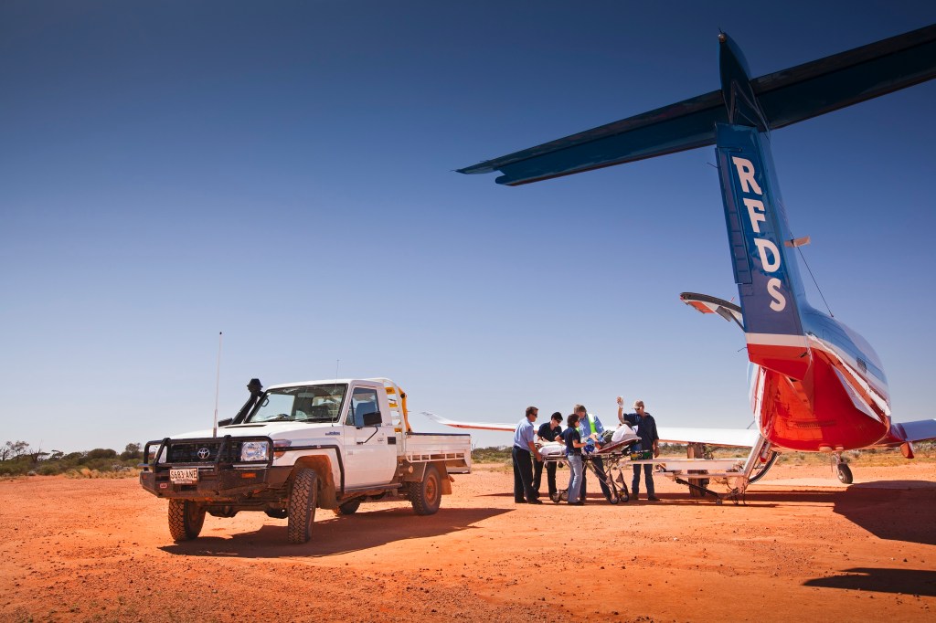 A supplied image shows a Royal Flying Doctors plane. (AAP Image/Supplied by the Royal Flying Doctors) NO ARCHIVING, EDITORIAL USE ONLY