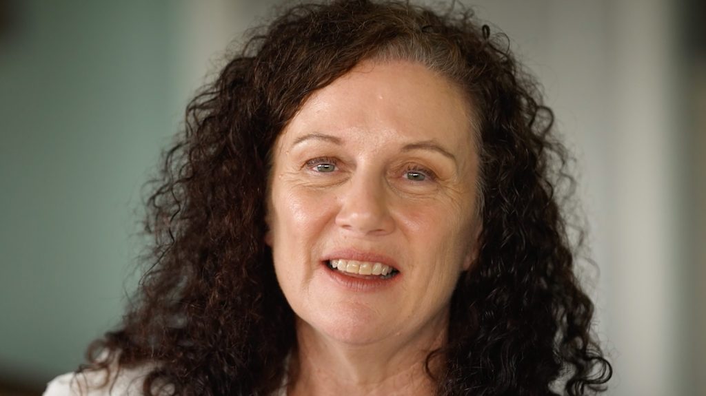Kathleen Folbigg used a video message to addressing media, supporters and friends after spending her first night of freedom on a farm in northern NSW celebrating with friends after 20 years in jail . (AAP Image/Supplied) 