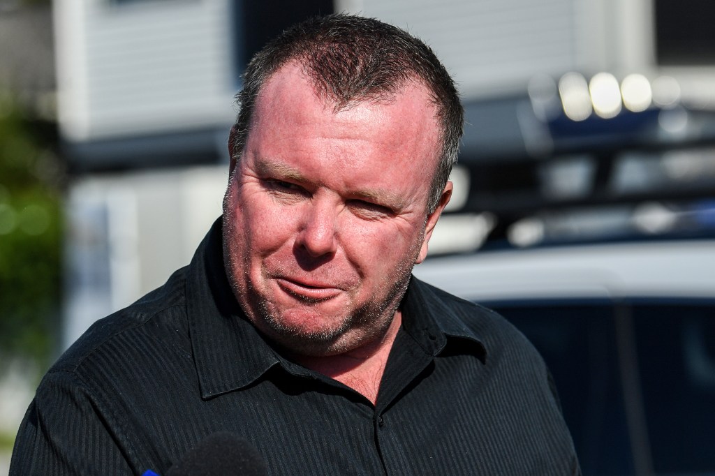 David Wonnocott leaves Tweed Heads Local Court, in Tweed Heads NSW, Wednesday, May 31, 2023. David Wonnocott was arrested after reportedly threatening Brittany Higgins, her fiancé David Sharaz and dog online. (AAP Image/Jono Searle) NO ARCHIVING