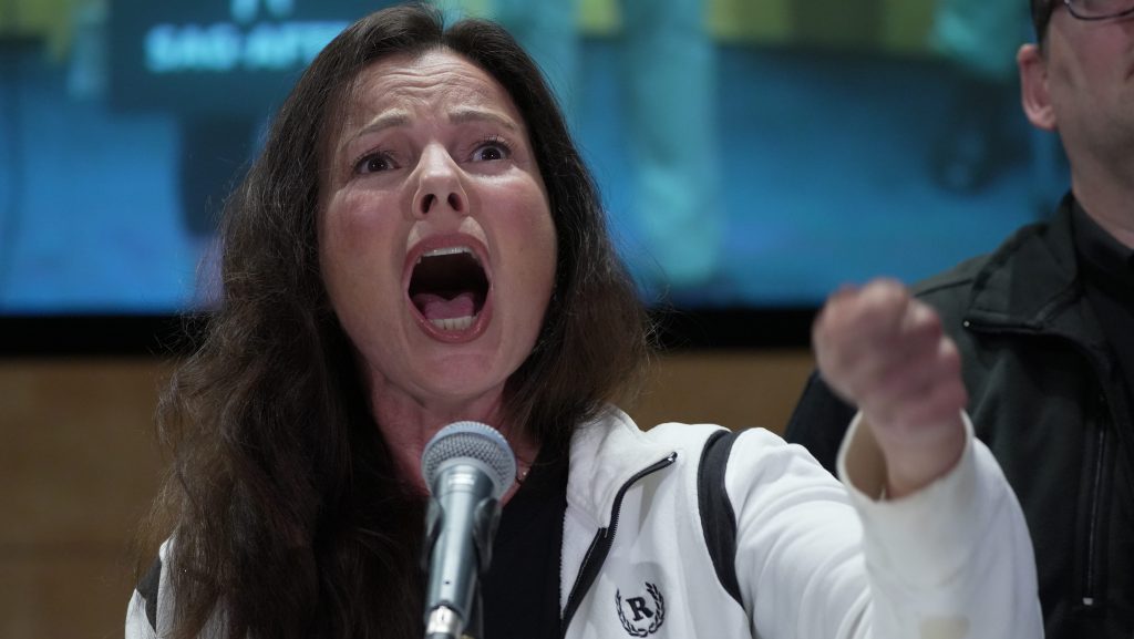 Creative jobs, like writing movie scripts and acting, are shaken by the AI threat. Screen Actors' Guild president Fran Drescher iOS seen after it was announced that SAG/AFTRA would go on strike over jobs being lost to AI. Photo: Yannick Peterhans-USA TODAY/Sipa USA /AAP Image