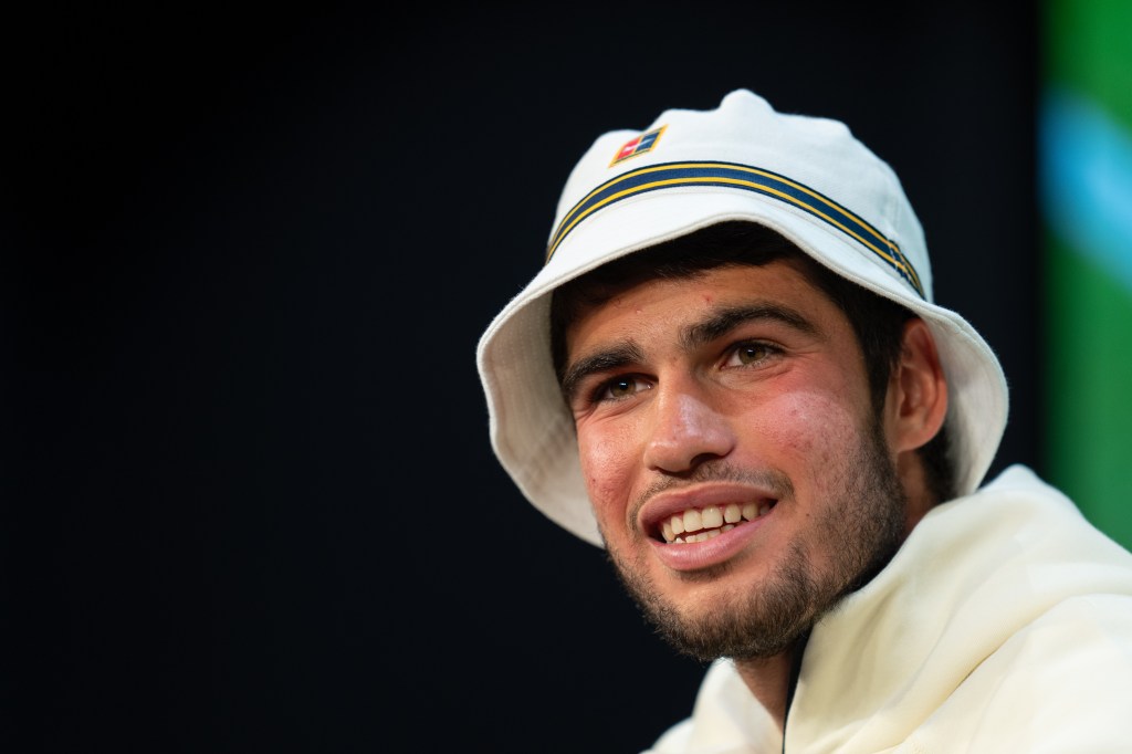 Thumbnail for Kid in a bucket hat does something Roger and Rafa never could – beat Djokovic at Wimbledon