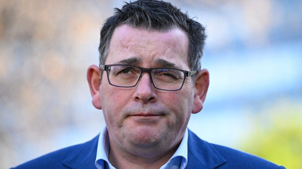 Victorian Premier Daniel Andrews speaks to media during a press conference after the Andrews Labor Government has cancelled the 2026 Commonwealth Games, slated to be held across Victoria. (AAP Image/James Ross) 