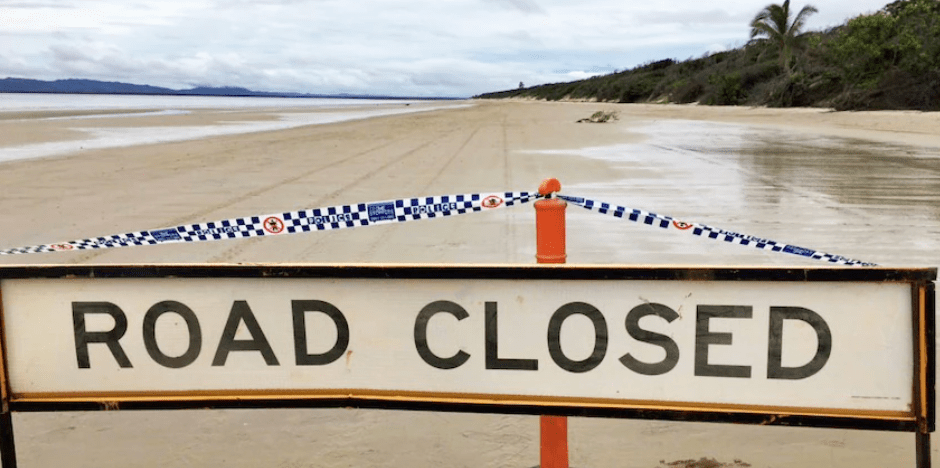 The beach was closed following the fatal crash of a small aircraft near Lockhardt River (Image: ABC)