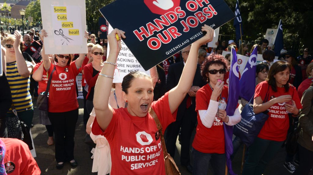 Midwives from across the state will bus into Brisbane to join a protest rally. (AAP Image/Dan Peled) NO ARCHIVING