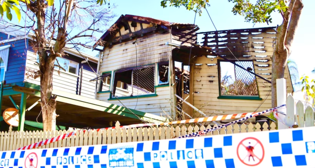 Police say the fire is not currently being treated as suspicious.(ABC News: Lucas Hill)