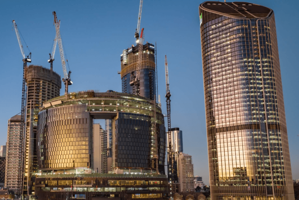 The Queens Wharf project was on target for an April opening (image supplied)
