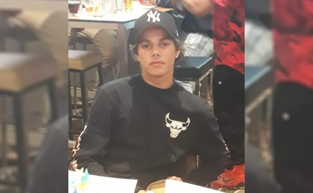  Leroy Sullivan, 19, who was killed in a car crash on June 26, 2020 at Pallara. The driver of the car, Tahlia Skye Love, who was drunk and speeding at the time, was jailed for at least 15 months  (AAP Image/Supplied by Samantha Bond) 