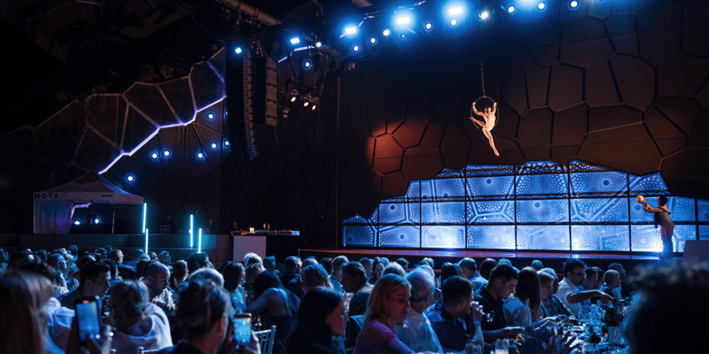 Thumbnail for Dine under the Northern Lights on the lawns of HOTA’s Outdoor Stage at the Lux De La Luna Dinner