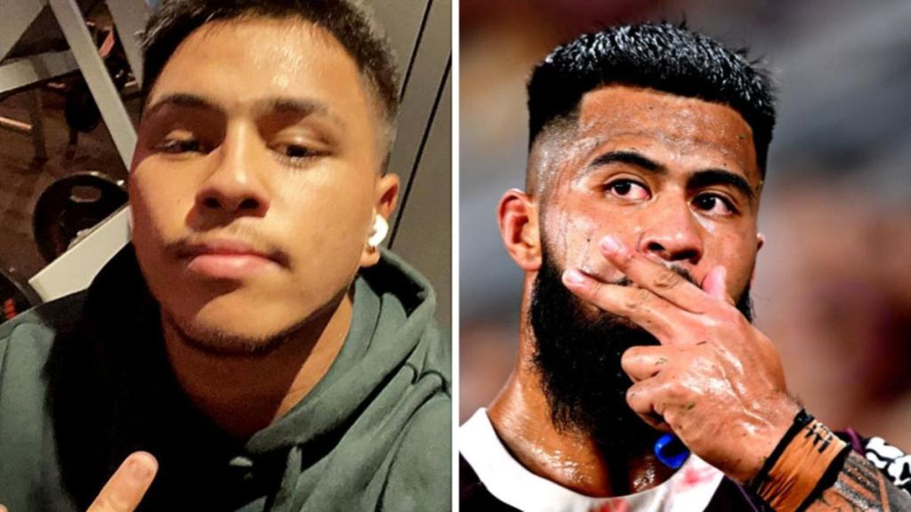 Zeda Haas (left) and his Broncos star brother Payne. (Image 7 News)