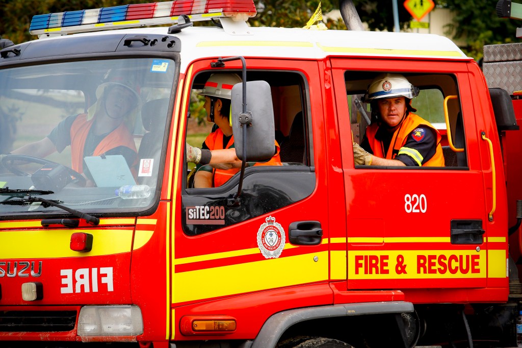 Thumbnail for Evacuate: Scores of residents flee as fire threatens homes