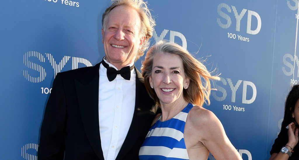 Jane Flemming (right) is seen during the Sydney Airport 100 Year Gala Event at Sydney Airport in Sydney, Thursday, October 31, 2019. (AAP Image/Bianca De Marchi) NO ARCHIVING