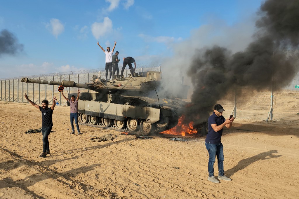 Thumbnail for A week after leaving combat zone, Israeli tanks rumble back into Gaza