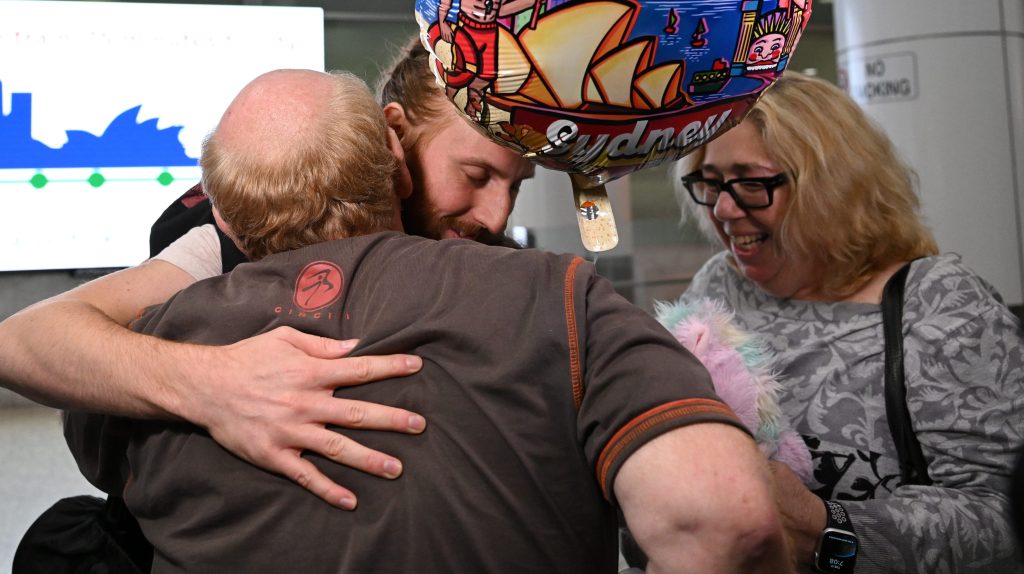 Thumbnail for Home safe: Aussies who fled Israel finally back on friendly ground