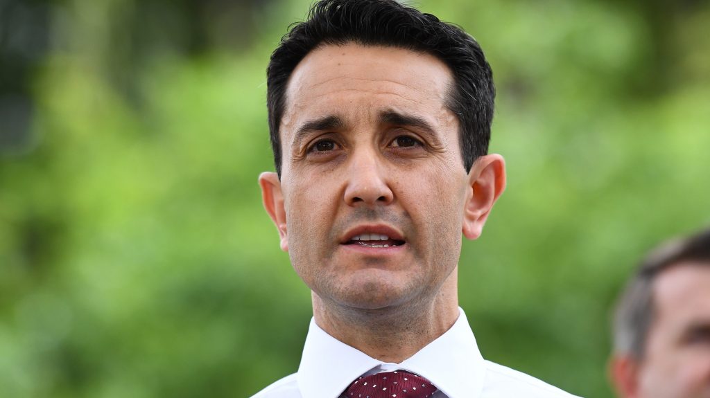 Queensland Opposition Leader David Crisafulli. (AAP Image/Jono Searle)