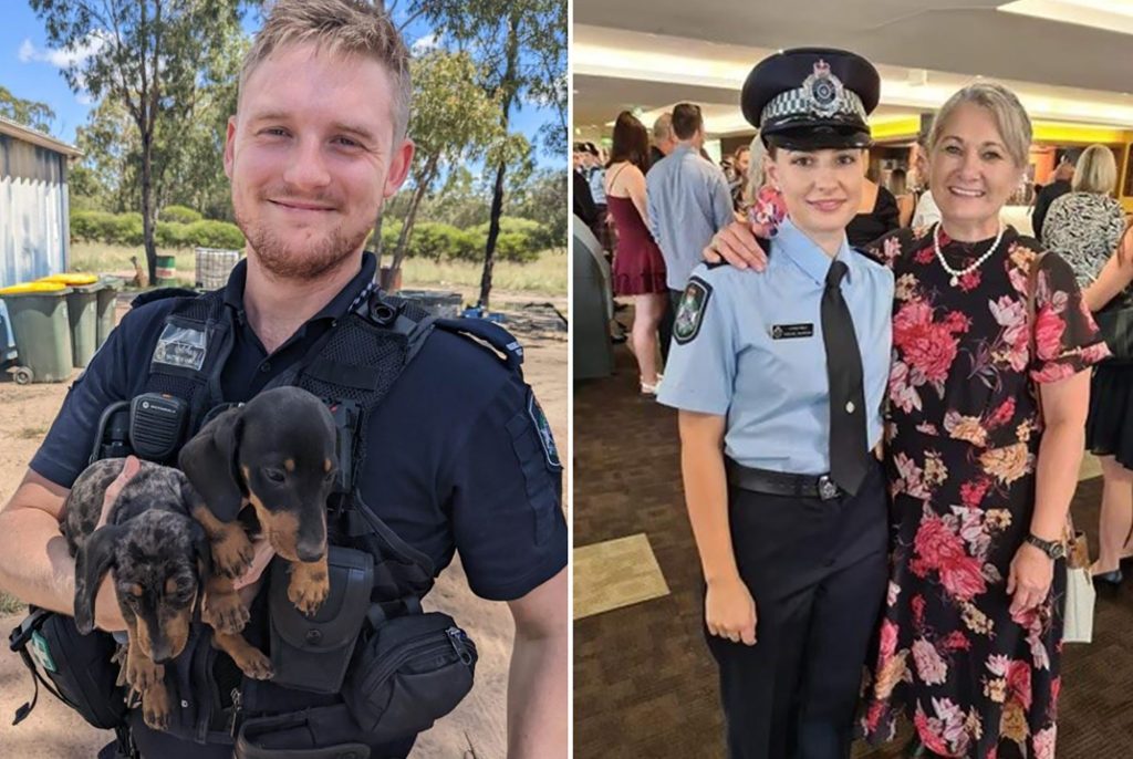  Constable Matthew Arnold (left) and Constable Rachel McCrow who were killed in an ambush at a remote Queensland property. (AAP Image/Supplied by Queensland Police)
