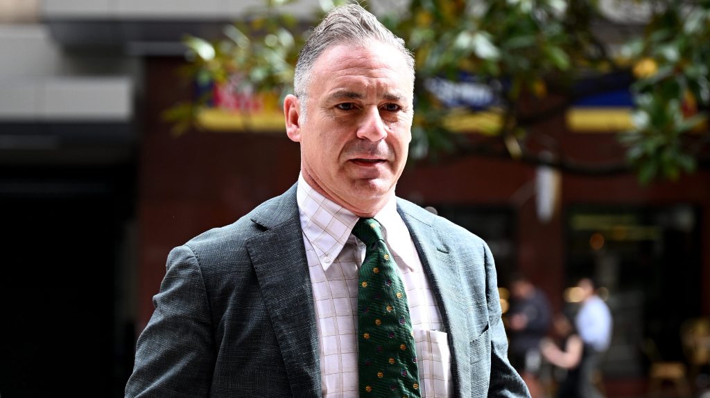 Former Seven Network television host Andrew O'Keefe has been found guilty on a range of domestic violence offences (AAP Image/Dan Himbrechts) 