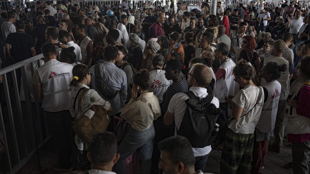 Thumbnail for Relief as Australians leave Gaza through Rafah crossing