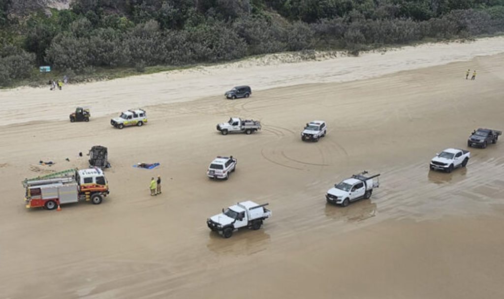 Thumbnail for French visitor was at the wheel when SUV rolled on Teewah beach, killing driver and injuring four