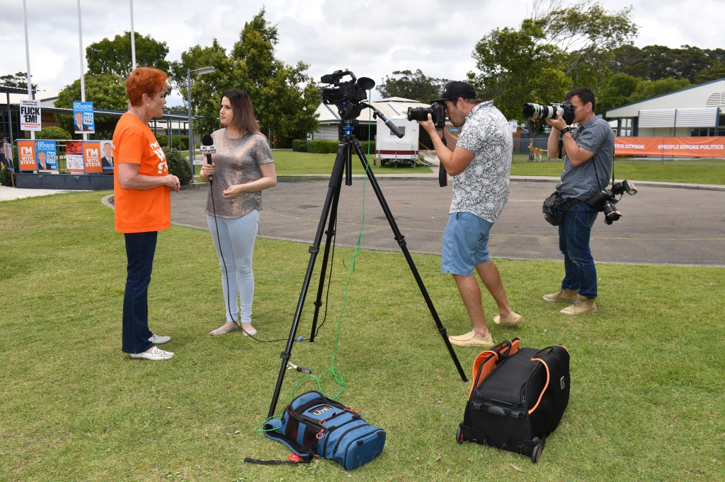Life as a regional TV reporter wasn't quite what it was cracked up to be. (AAP Image/Mick Tsikas) 
