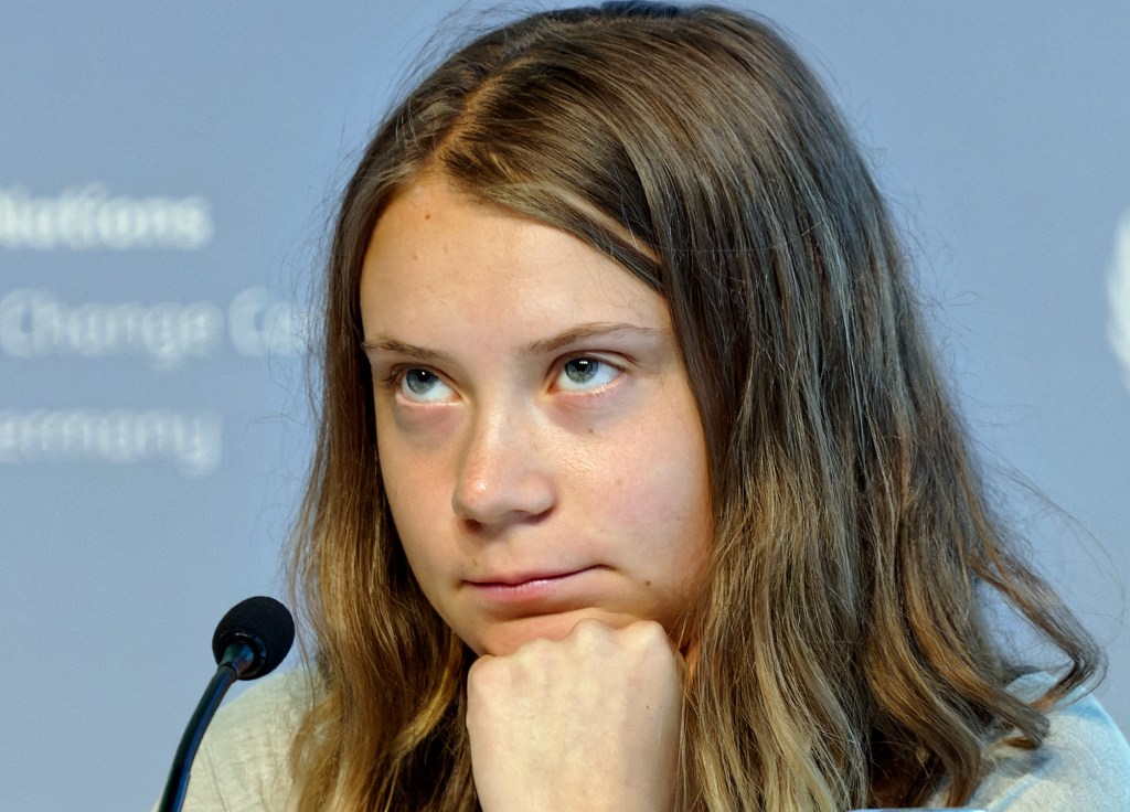  Swedish climate activist Greta Thunberg speaks at a press conference during the UN Climate Change Conference. Photo: Henning Kaiser/dpa