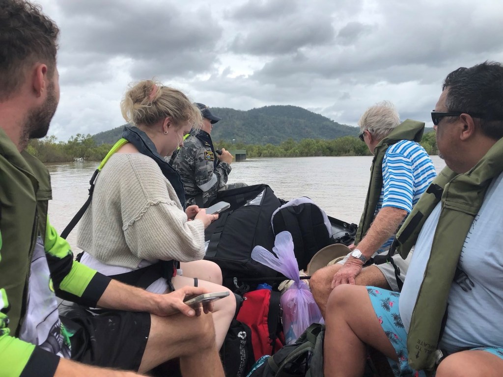 A supplied image obtained on Wednesday, December {today day}, 2023, shows Royal Australian Navy personnel providing support to Queensland Fire and Emergency Services, in and around Cairns, following significant rain and flooding caused by Ex Tropical Cyclone Jasper in December 2023. The clean-up has started in Cairns after the deluge from ex tropical cyclone Jasper. (AAP Image/Supplied by the Department of Defence) NO ARCHIVING, EDITORIAL USE ONLY
