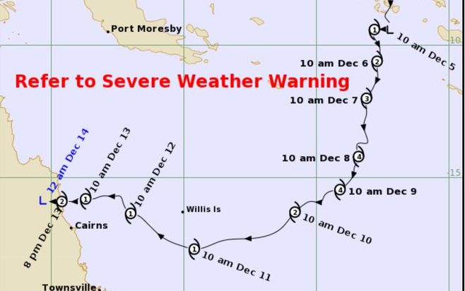 Thumbnail for Jasper weakens as it crosses NQ coast: From nine-day reign of fear to just rain