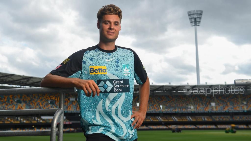 Brisbane Heat bowler Spencer Johnson had not even played a Big Bash match this time last year. Now he;s been picked up for almost $2 million in the Indian Premier League auction. (AAP Image).