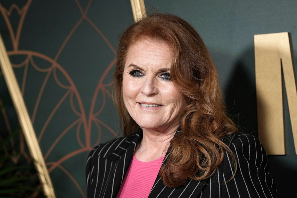 FILE - Sarah Ferguson poses for photographers upon arrival at the UK premiere of the film 'Marlowe' in London, Thursday, March 16, 2023. Sarah, the Duchess of York, underwent surgery following a breast cancer diagnosis, according to a spokesperson. The 63-year-old was diagnosed with early-stage breast cancer following a routine mammogram. The surgery was successful and Sarah’s doctors told her the prognosis is good, the duchess’s spokesperson said on Sunday, June 25 2023. (Scott Garfitt/Invision/AP, File)