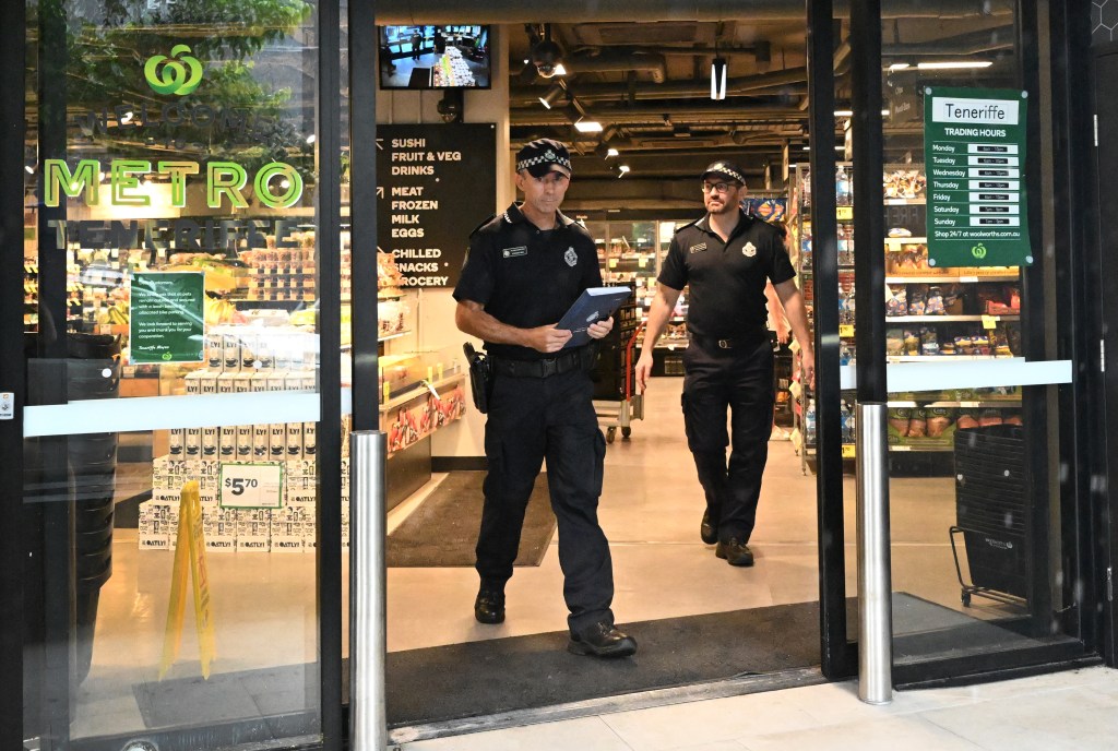 Thumbnail for A sign of the times? Vandals’ graffiti attack on Brisbane Woolies shop ‘an outrage’