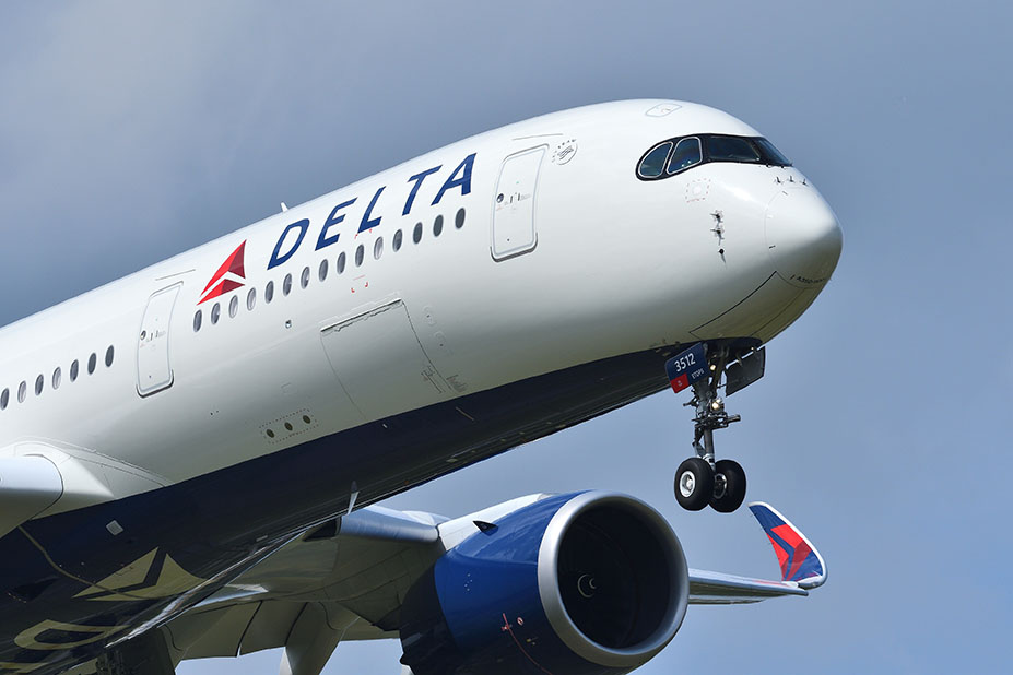 The nose wheel of a Delta Boeing 757 jet 'fell off and rolled down the road" as the plan waited for takeoff in Atlanta. (Image: Delta)