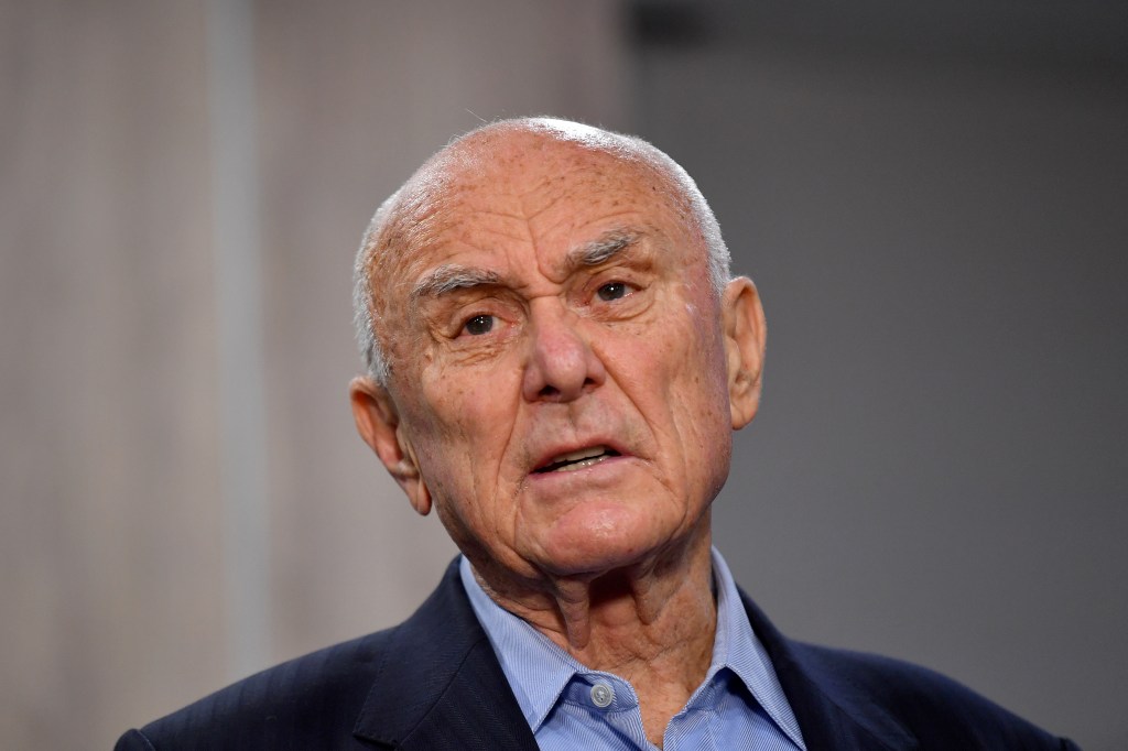 Independent Chair, NSW Tolling Review, Prof Allan Fels speaks to the media during a press conference ahead of public hearings, in Sydney, Monday, July 10, 2023. (AAP Image/Bianca De Marchi) NO ARCHIVING