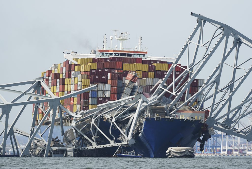 Thumbnail for Like an action movie: Six missing as cargo ship crushes bridge into pile of twisted metal