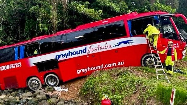 Thumbnail for Two airlifted to hospital, a dozen others injured as bus crashes into NQ creek