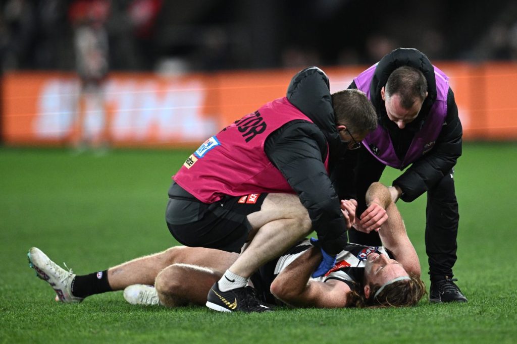 Thumbnail for Career over at 24: Concussion forces Magpies star to walk away from AFL