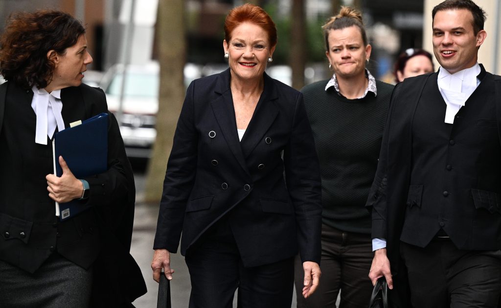 Thumbnail for ‘A fairly strong form of racism’: Judge gives Pauline a clip berore she takes stand