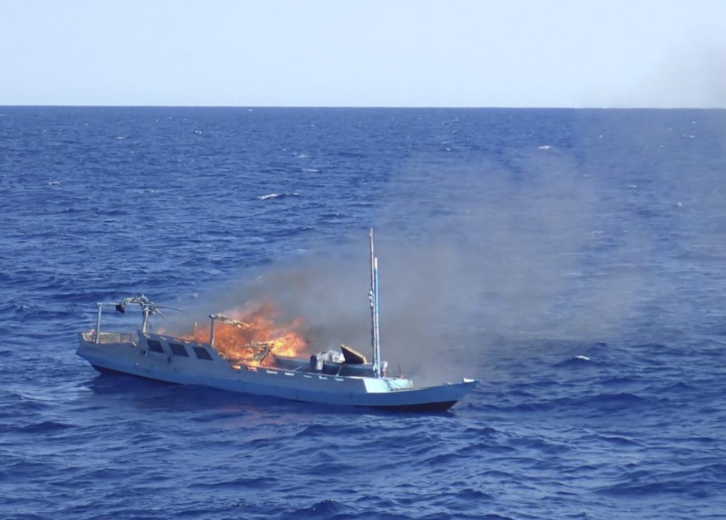 Thumbnail for Burn them to the waterline: Illegal fishing boats get fiery farewell from Australia
