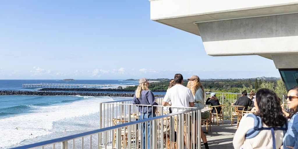 Thumbnail for Enjoy brews, views and few whales too watching at Coolangatta’s Black Dingo Cafe