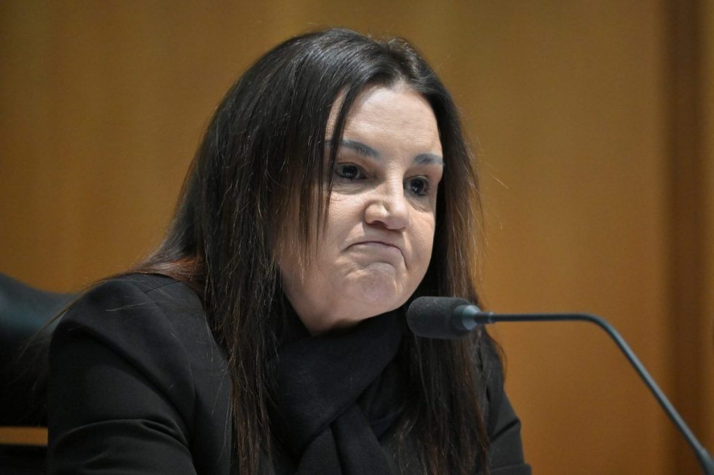 Jacqui Lambie Network Senator Jacqui Lambie during Senate Estimates at Parliament House in Canberra, Wednesday, June 5, 2024. (AAP Image/Mick Tsikas) 